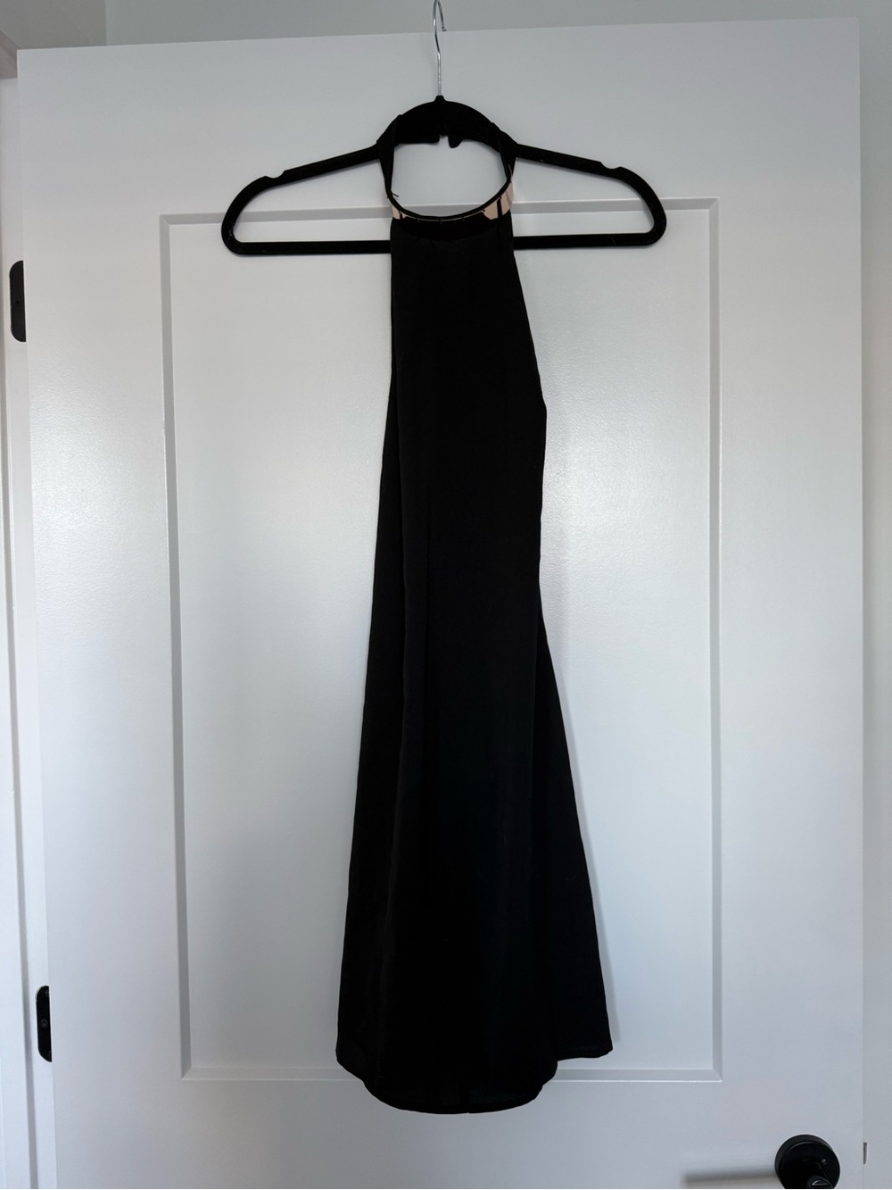 Tobi NWT Black Backless Halter Evening Dress